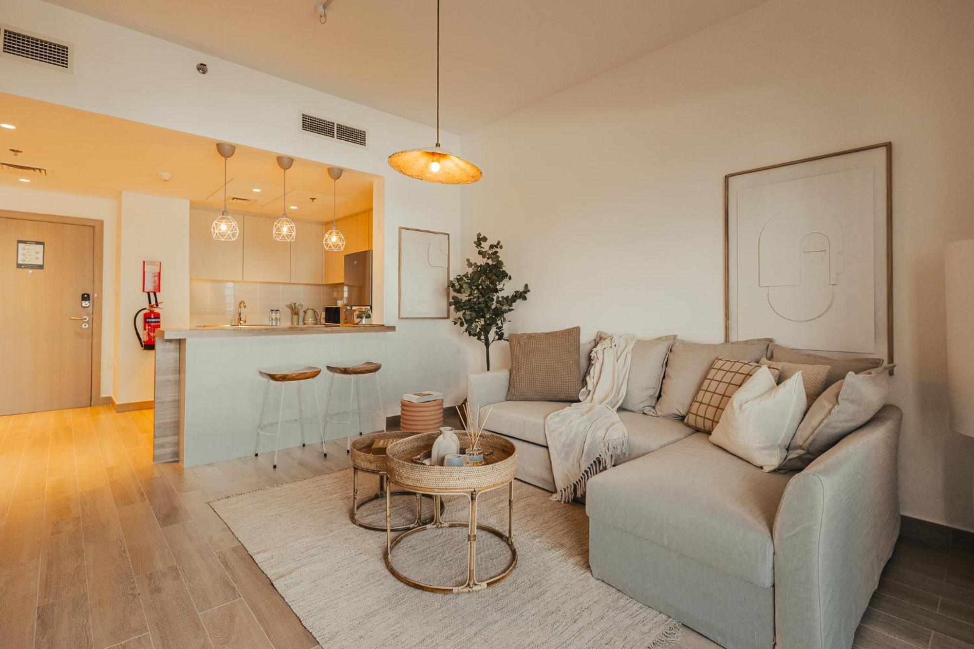 Voyage'S Stylish 1Br At Waters Edge Daire Abu Dabi Dış mekan fotoğraf